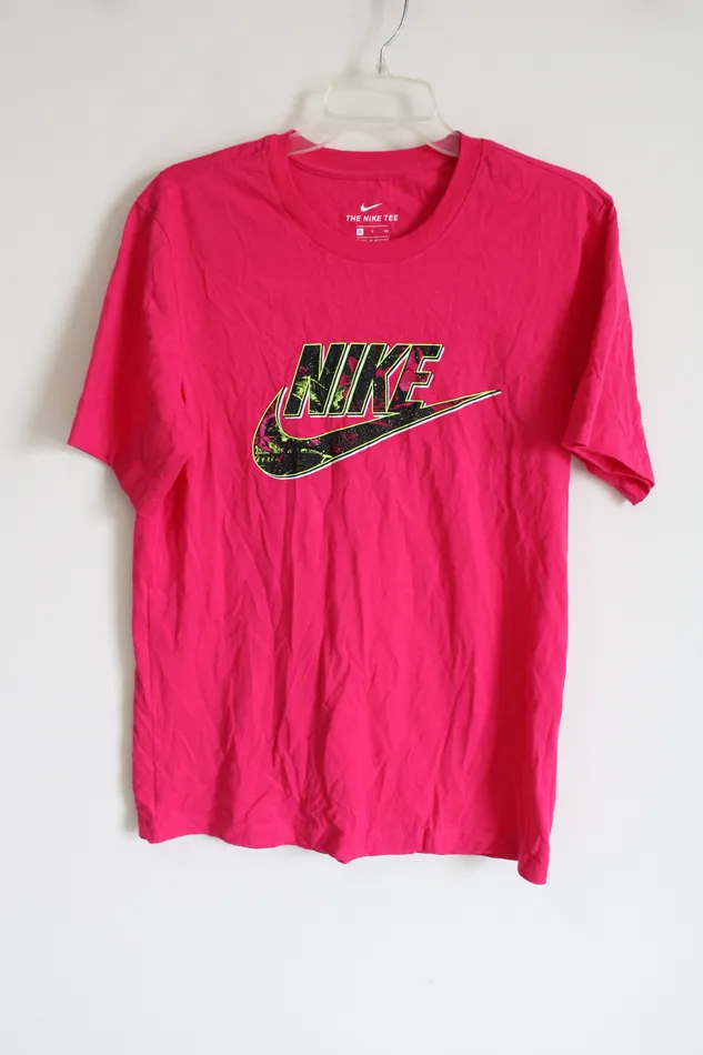 The Nike Tee Pink Logo Shirt S Nike Earrings