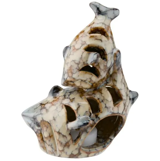 THEBEACHCOMBER Earrings Beachcombers Double Shark Ceramic Candle Holder