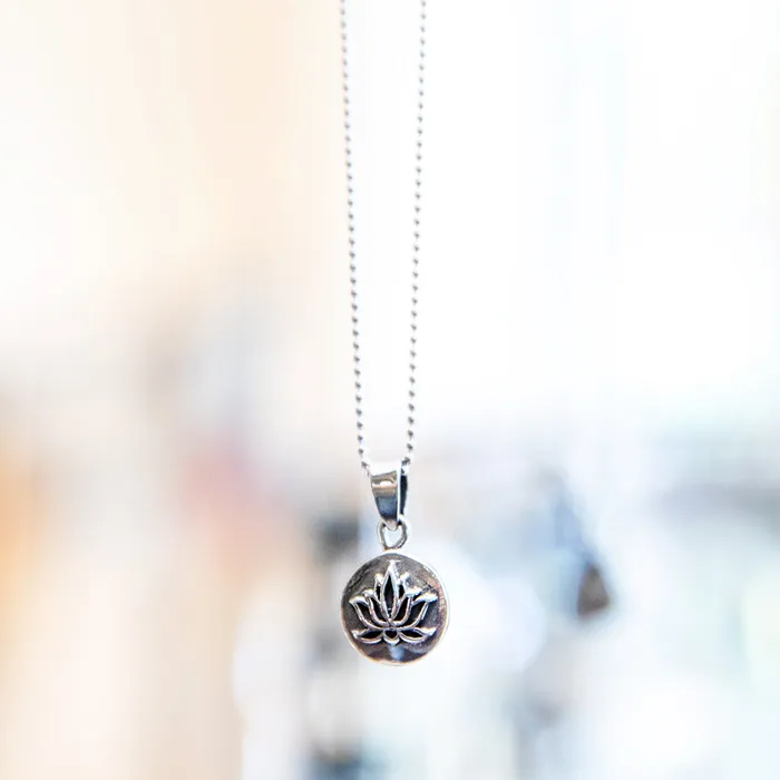 Tiger Mountain Raised Lotus Pendant Necklace Necklaces