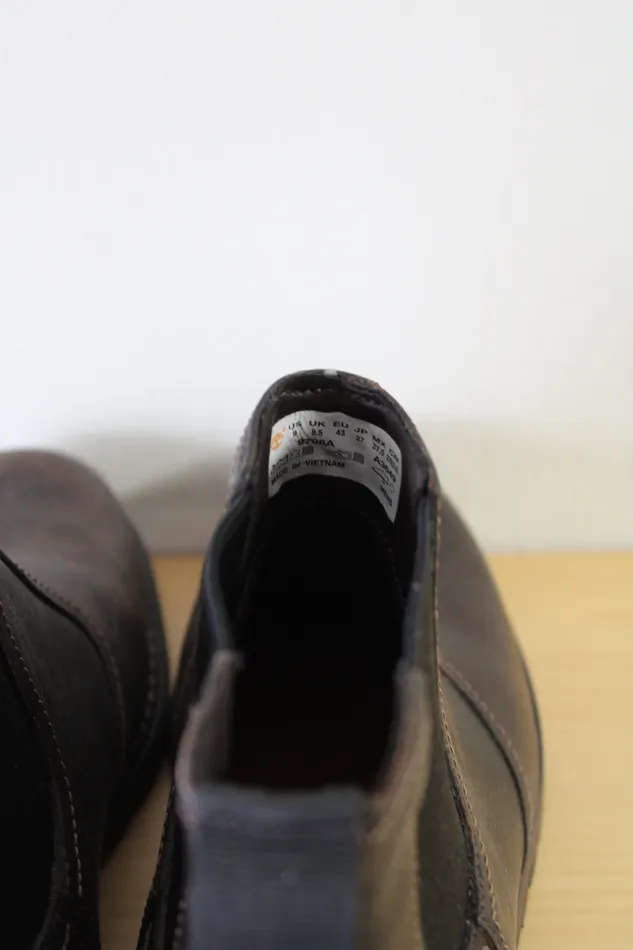 Timberland Larchmont Chelsea Brown Leather Boots Mens 9 Timberland Rings