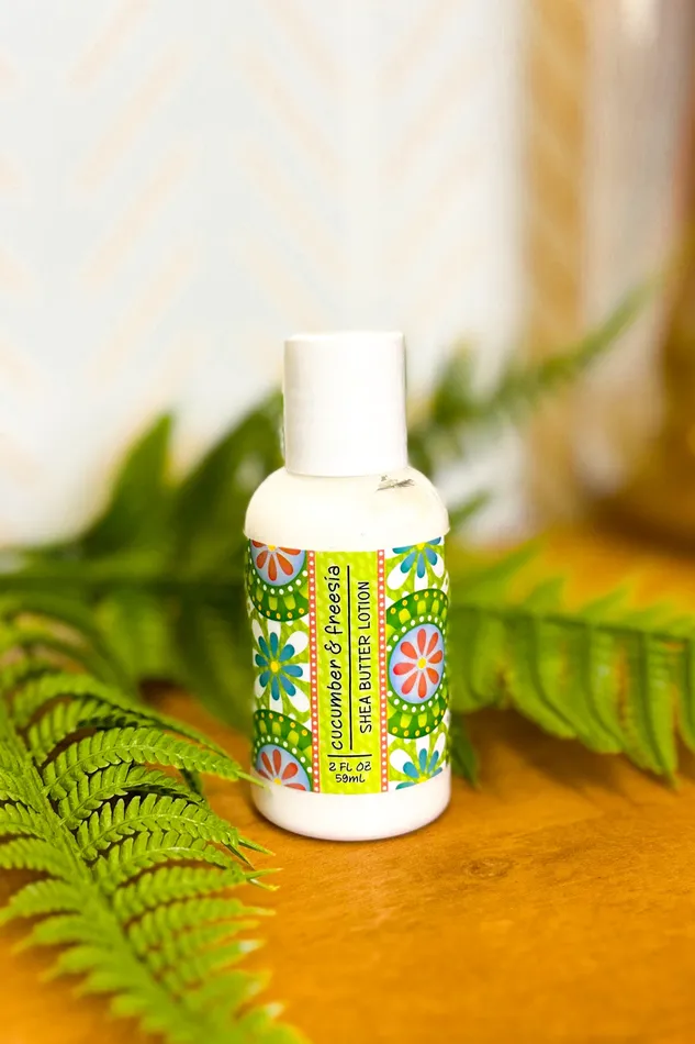 Travel Hand Lotion Cucumber Freesia Greenwich Bay Earrings