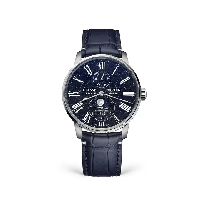 Ulysse Nardin Earrings Ulysse Nardin Marine Torpilleur Moonphase Aventurine 42mm Steel Watch Ulysse Nardin Earrings Ulysse Nardin Marine Torpilleur Moonphase Aventurine 42mm Steel Watch