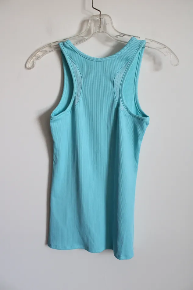 Under Armour Necklaces Under Armour Light Blue Ribbed HeatGear Tank S