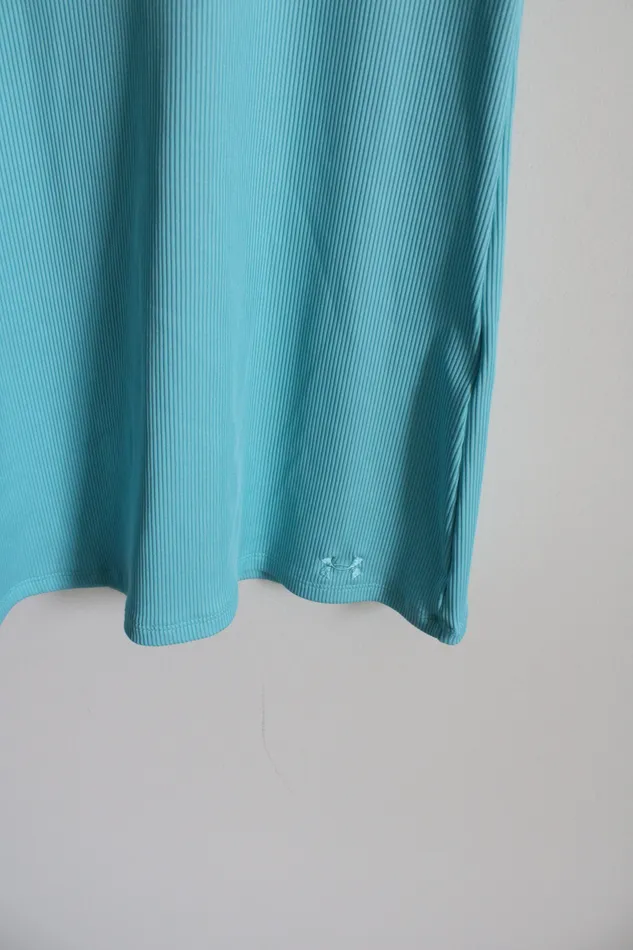 Under Armour Necklaces Under Armour Light Blue Ribbed HeatGear Tank S