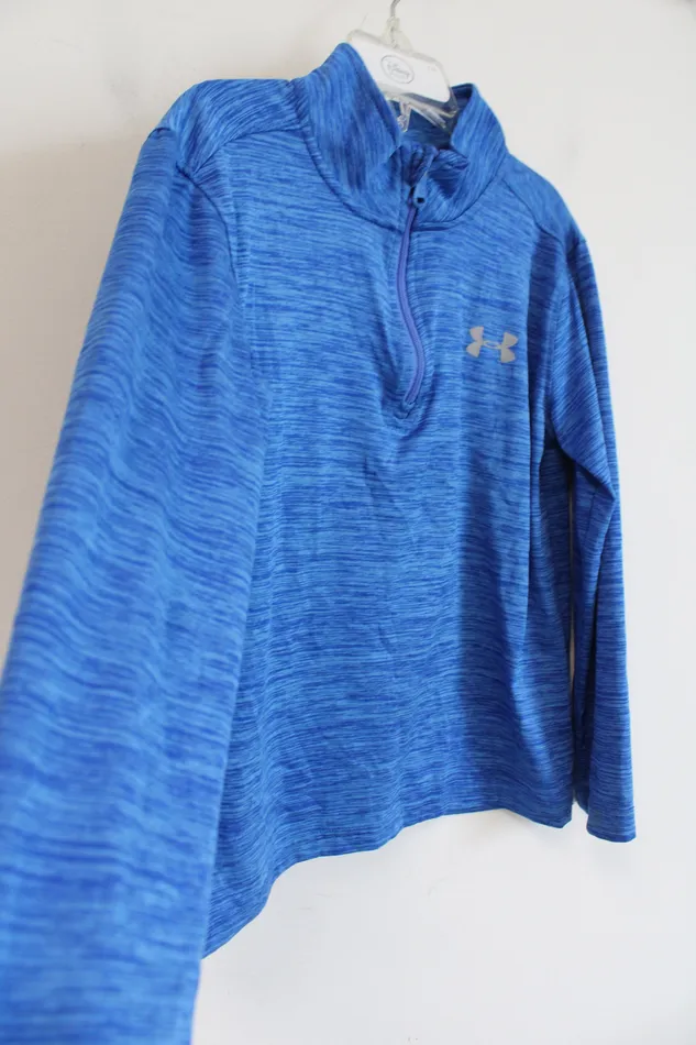 Under Armour Rings Under Armour Blue 14 Zip Pullover Sweatshirt 7