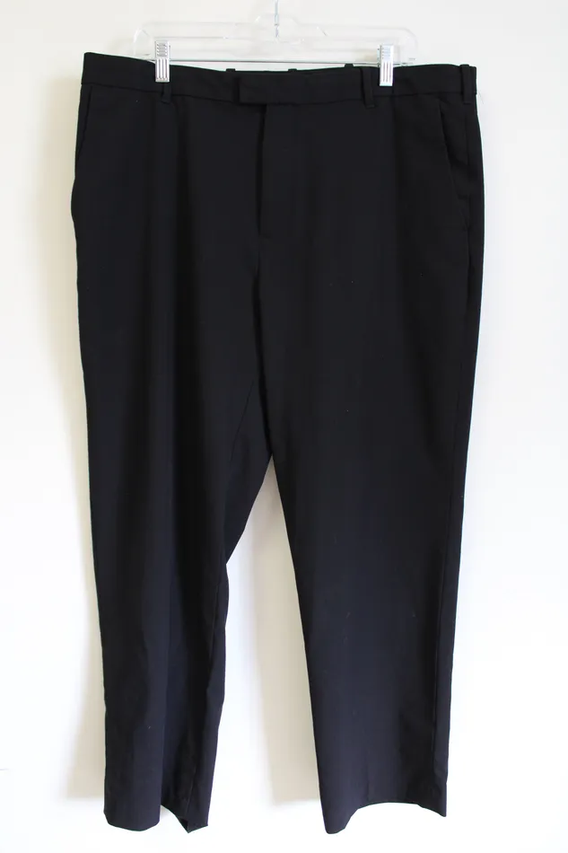 Van Heusen Rings Van Heusen Flex Straight Fit Black Work Pant 38X29