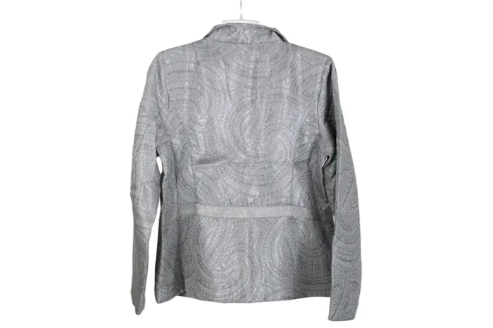 Victor Costa Victor Costa Occasion Silver Blazer Jacket M Rings