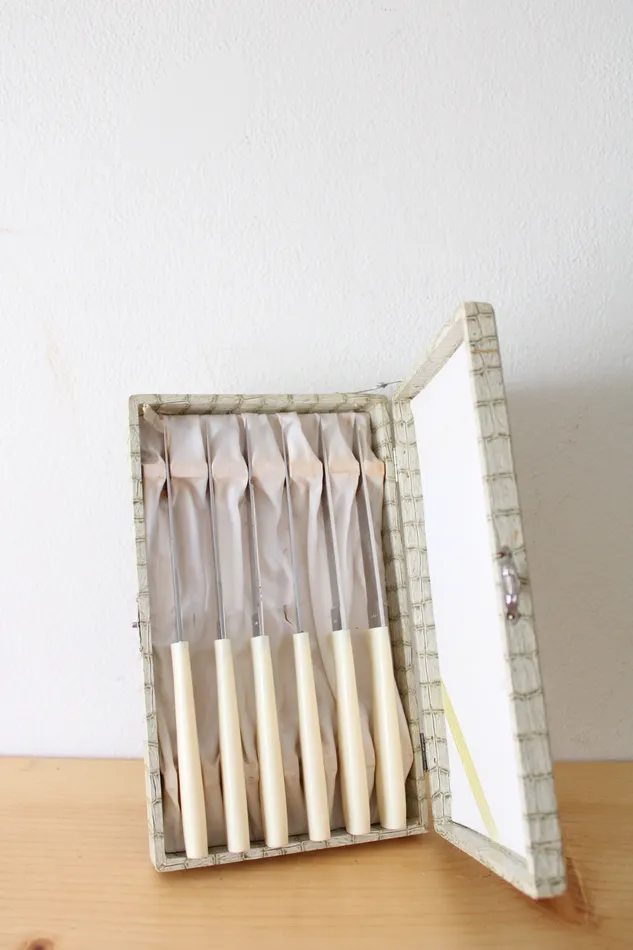 Vintage Barrs Stainless Steel Kitchen Knives Set Of 6 Barrs Earrings