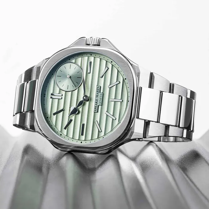 Watches SpeakeMarin SpeakeMarin Ripples Metallic Green Watch