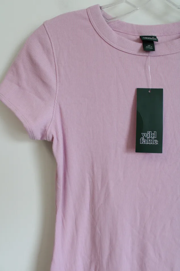 Wild Fable Earrings NEW Wild Fable Pink Ribbed TShirt Dress XS
