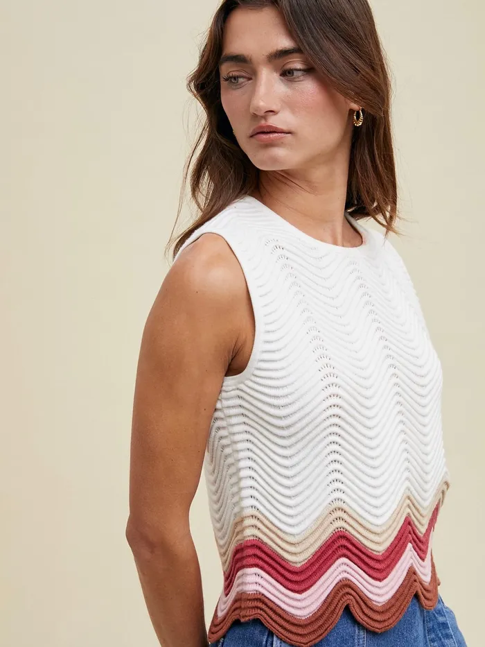Wishlist Earrings New Wave Sweater Vest