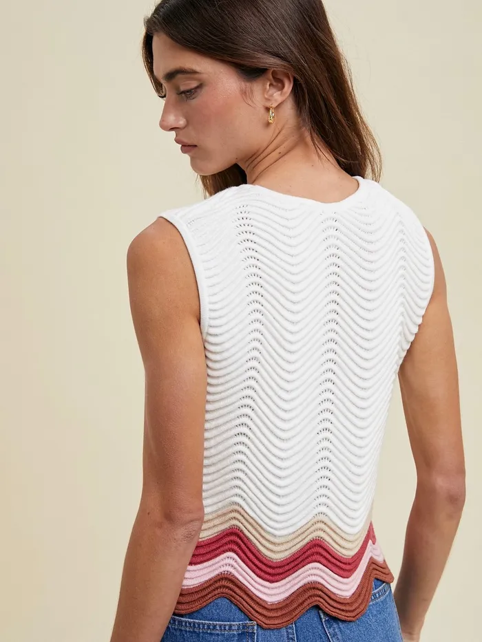 Wishlist Earrings New Wave Sweater Vest