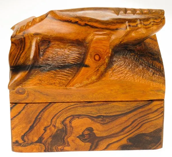 Wood Humpback Box Small 6x6 EARTHVIEW Earrings