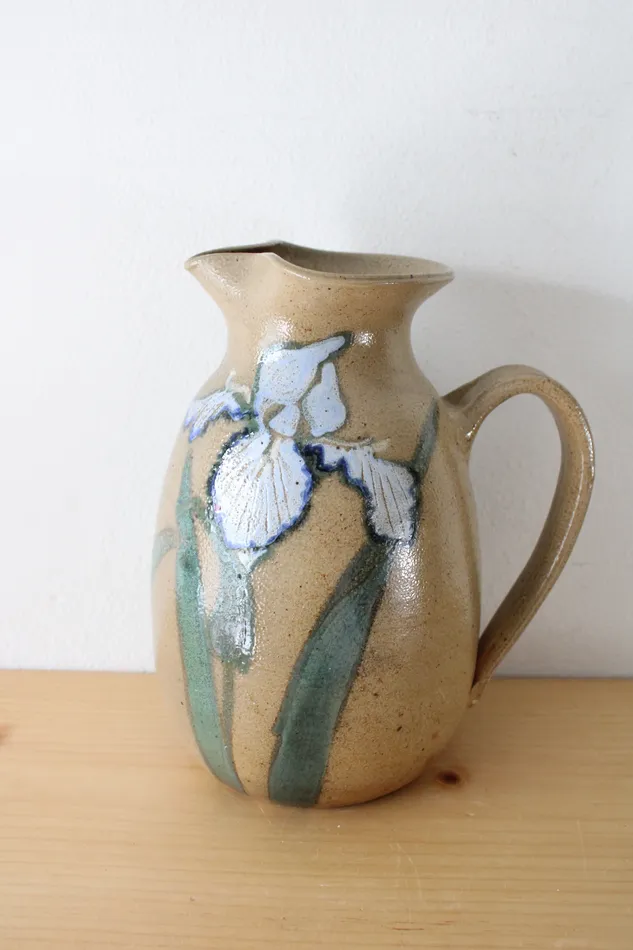 Woodland Earrings Woodland 1981 Iris Clay Handmade Pitcher