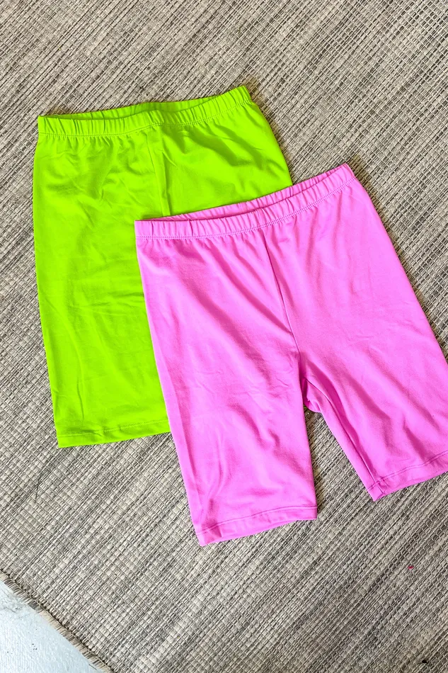 Zenana Earrings Bold Feelings Biker Shorts Bright Mauve